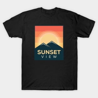 Retro Sunset View T-Shirt